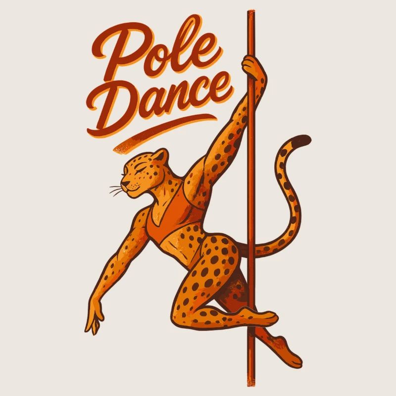 Pole dance Léopard Pole Dancer Cadeau