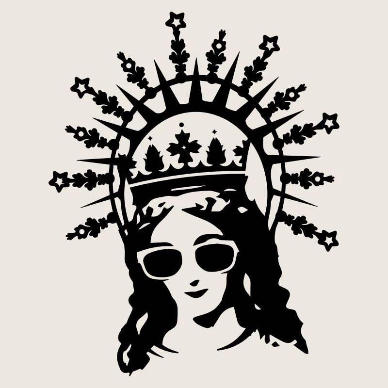 Mutter Gottes mit Sonnenbrille