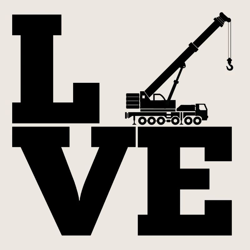 Crane Construction Crane Construction Machine Vehicle Work Gift