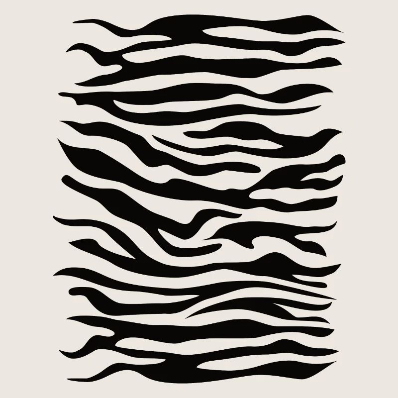 Zebra Muster schwarz