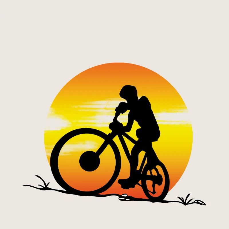 Coucher de soleil VTT