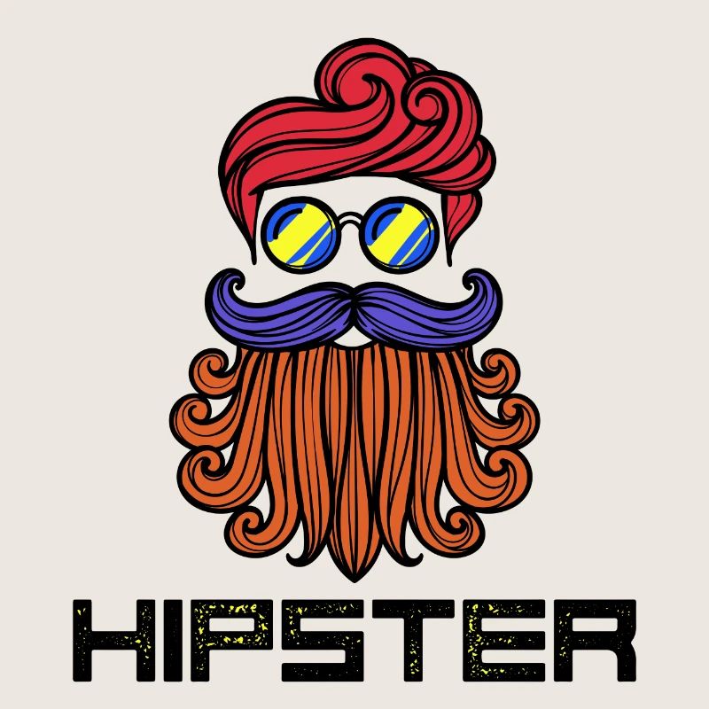 Bart Hipster Spruch Bartfrisur Bartträger