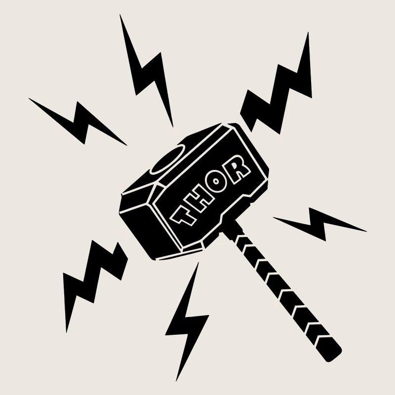 Marteau Thor avec texte THOR
