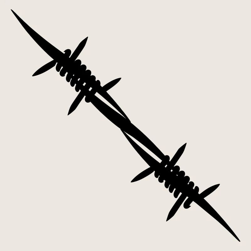Barbed wire coupling piece
