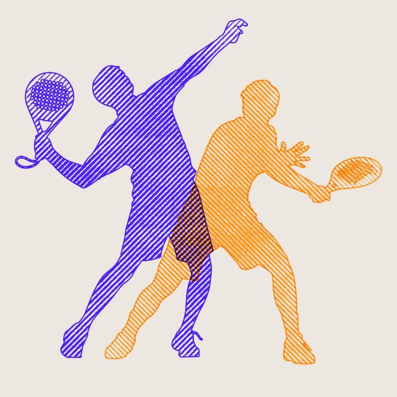 Padel Training Player Trainer Padel Game Racket