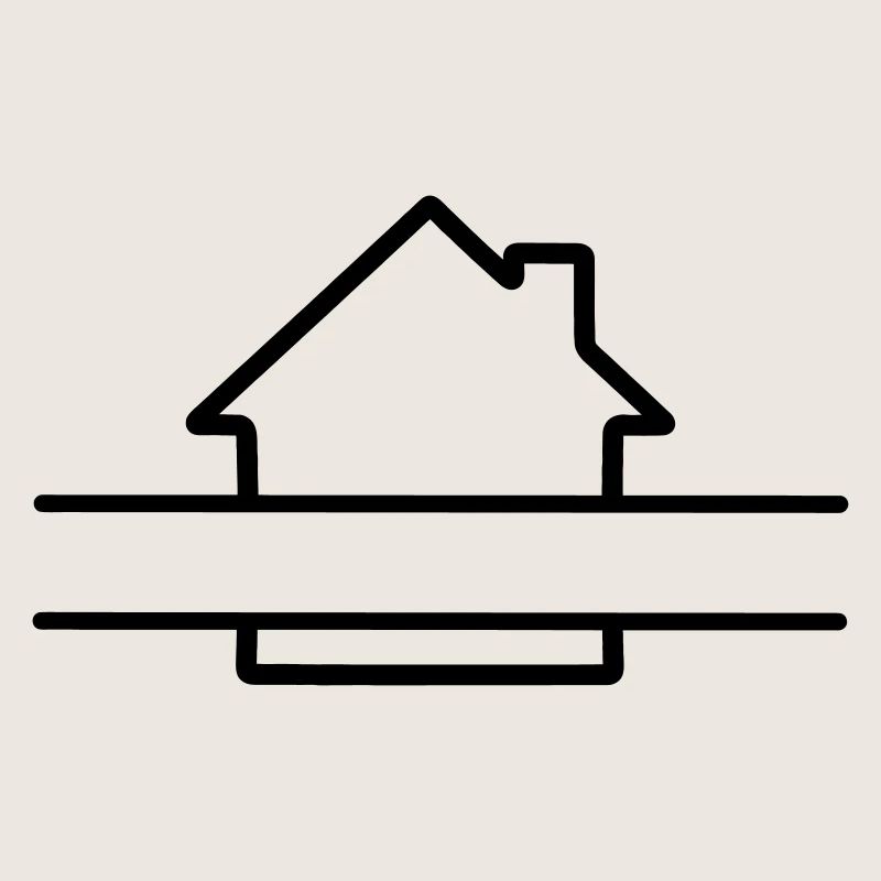 Haus einfaches langes Textbanner