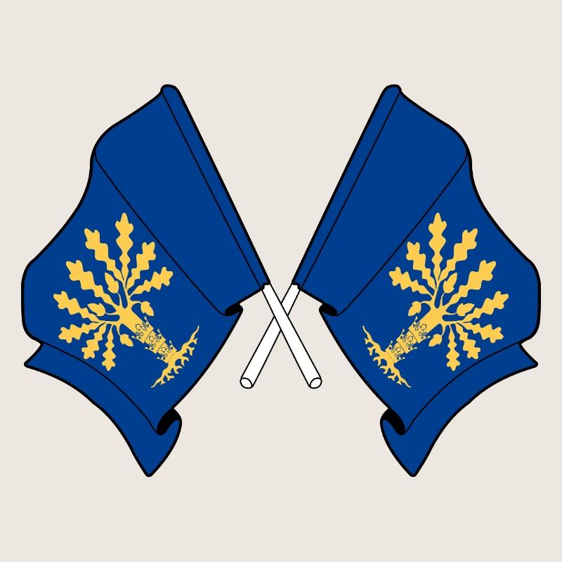 Blekinge, Suède – Double drapeau