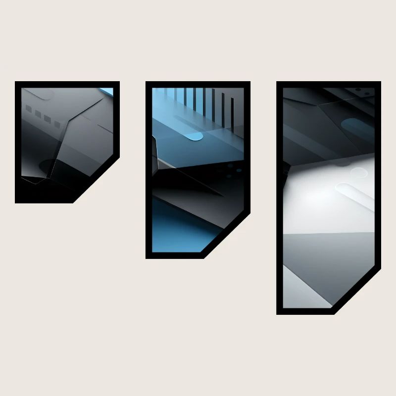 Futuristic Techno Abstract Pattern