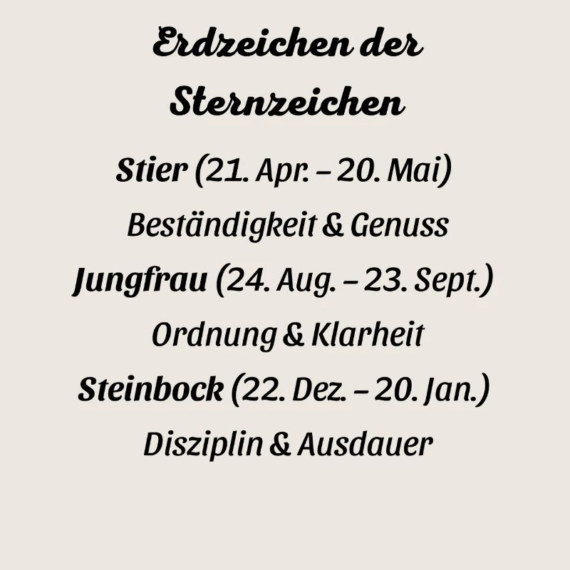 Erdzeichen_der_Sternzeichen