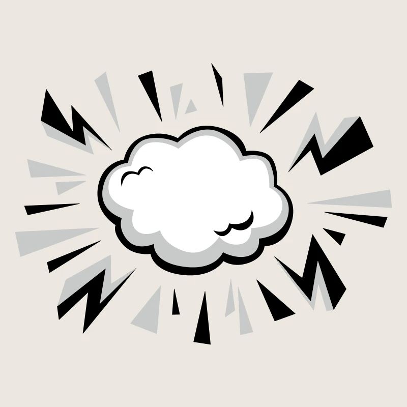 Comic Cloud with Lightning