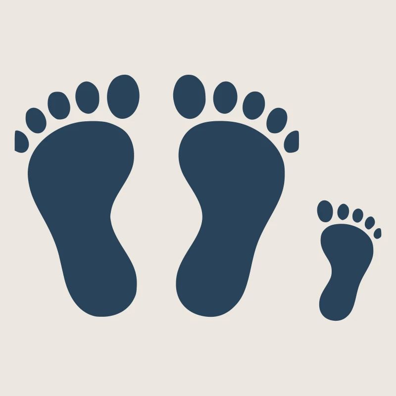 Family Footprints | Common Paths Vector