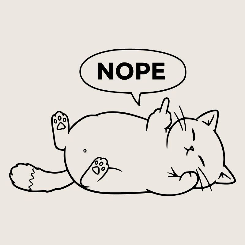 Chat non | Déclaration sarcastique de chat