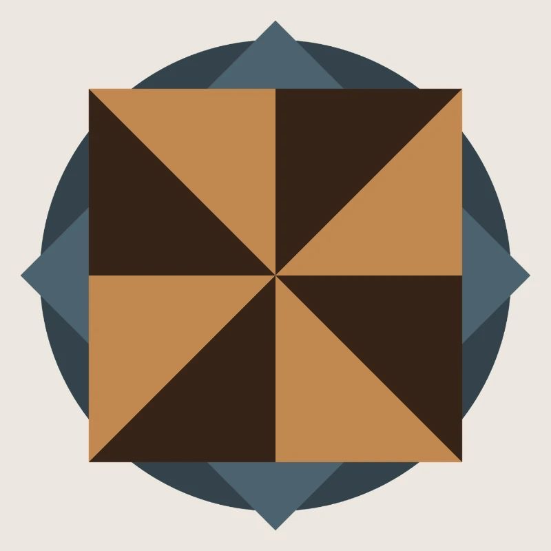 GÉOMÉTRIE DU NOYAU PYRAMIDAL | Œuvres d’art Basic Shapes