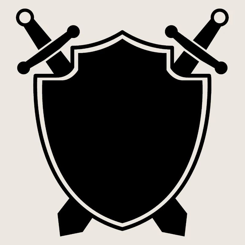 Bouclier médiéval avec épée