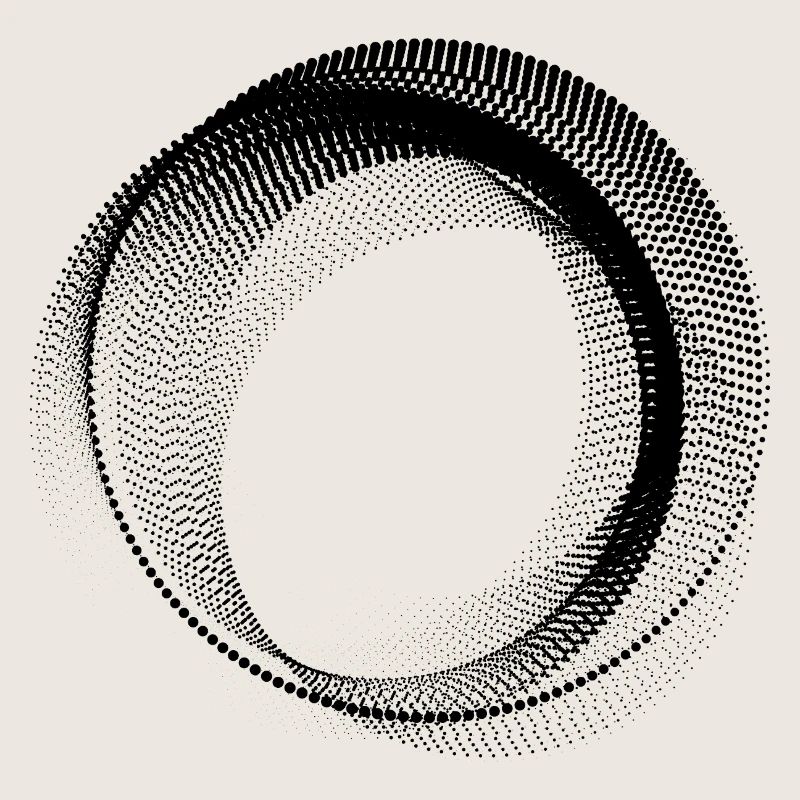 abstract circular shape
