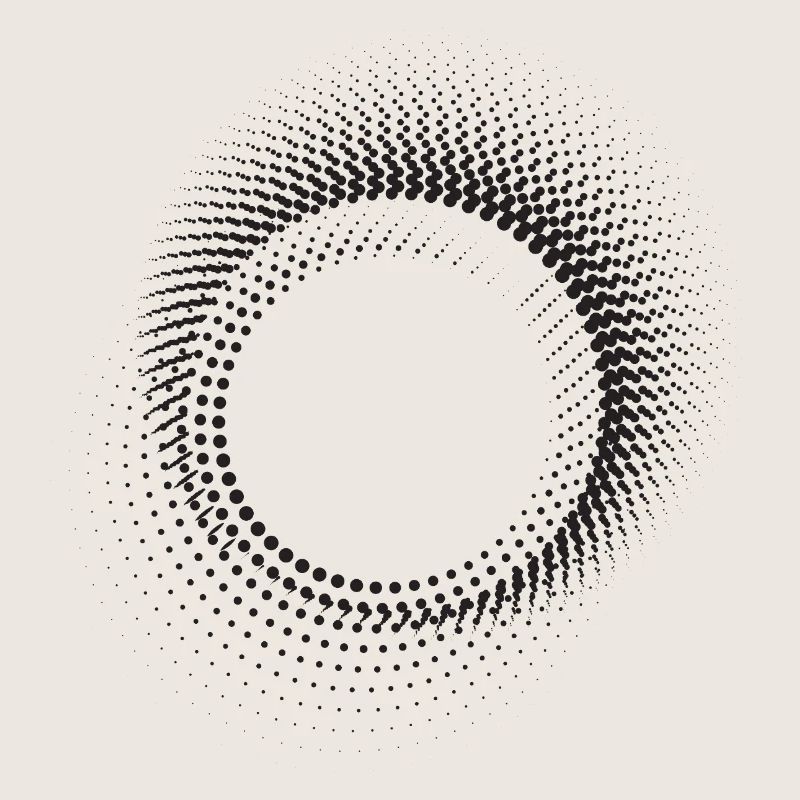 Halo Dot Ring Pattern