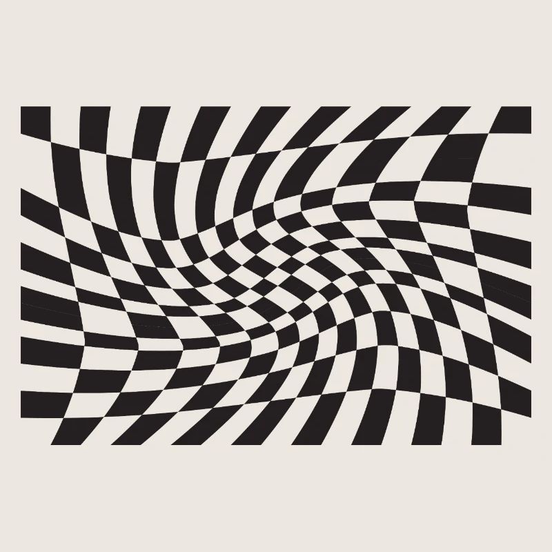 Spirale optique à checker déformé