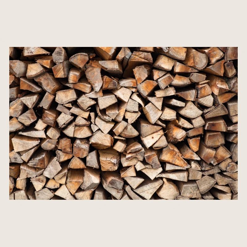 Rustic Wood Stack Firewood Poster