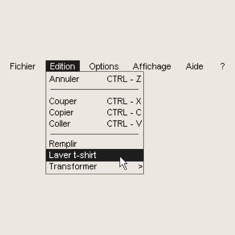 Menu informatique