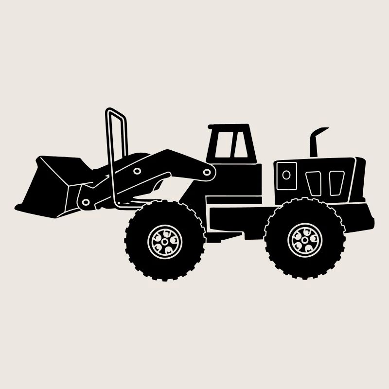 Transparenter Bulldozer