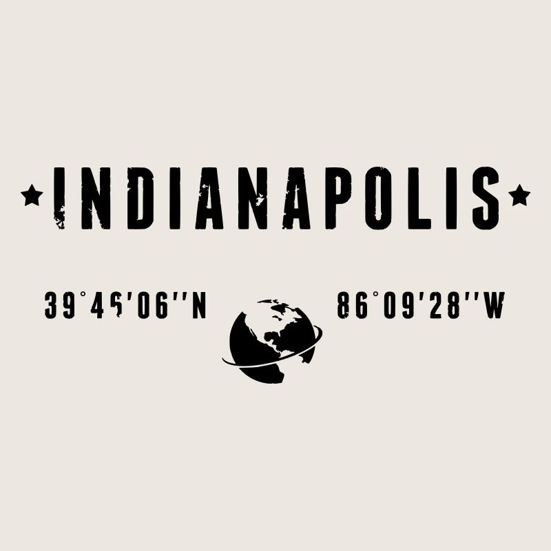 Indianapolis Indiana Coordinates Gps Globe