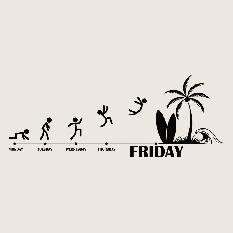 Endlich Freitag Strand Evolution