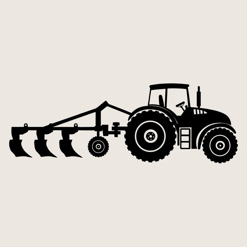 Acker-Traktor-Pflug