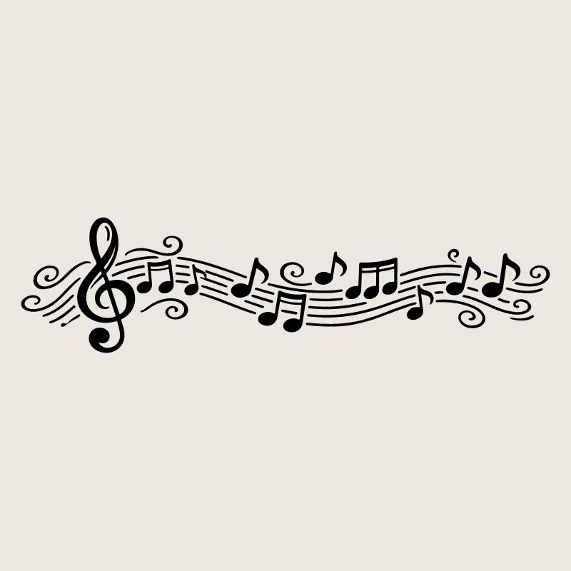 Notes musicales Clés de mélodie