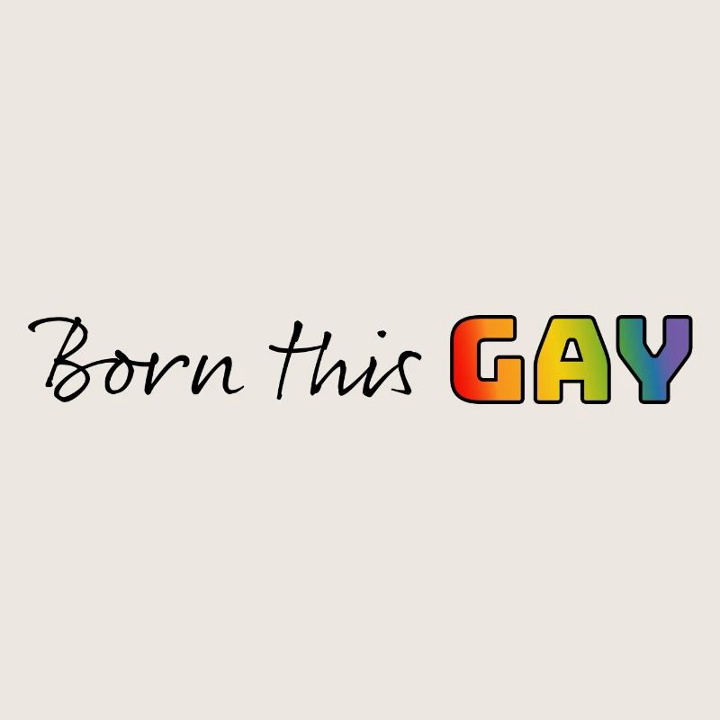 Rainbow né ce gay