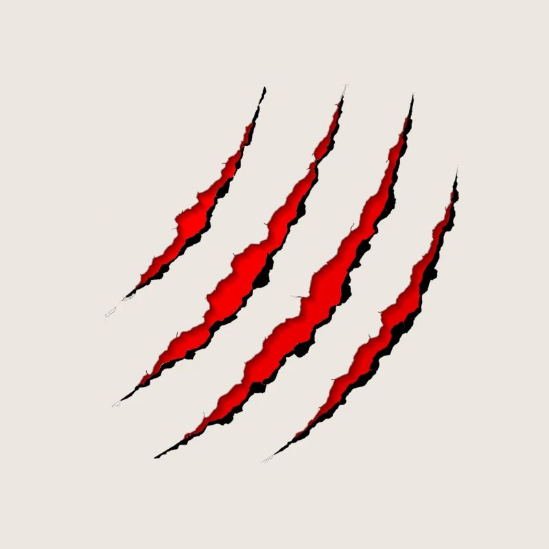 Scratch marks Wolf claw
