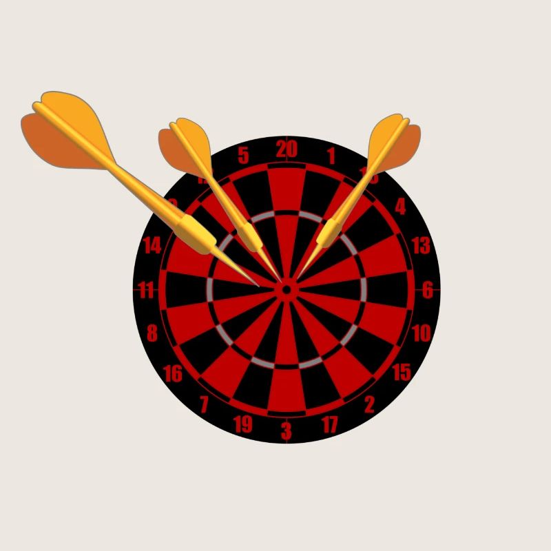 Fléchettes Flèches et jeu de fléchettes