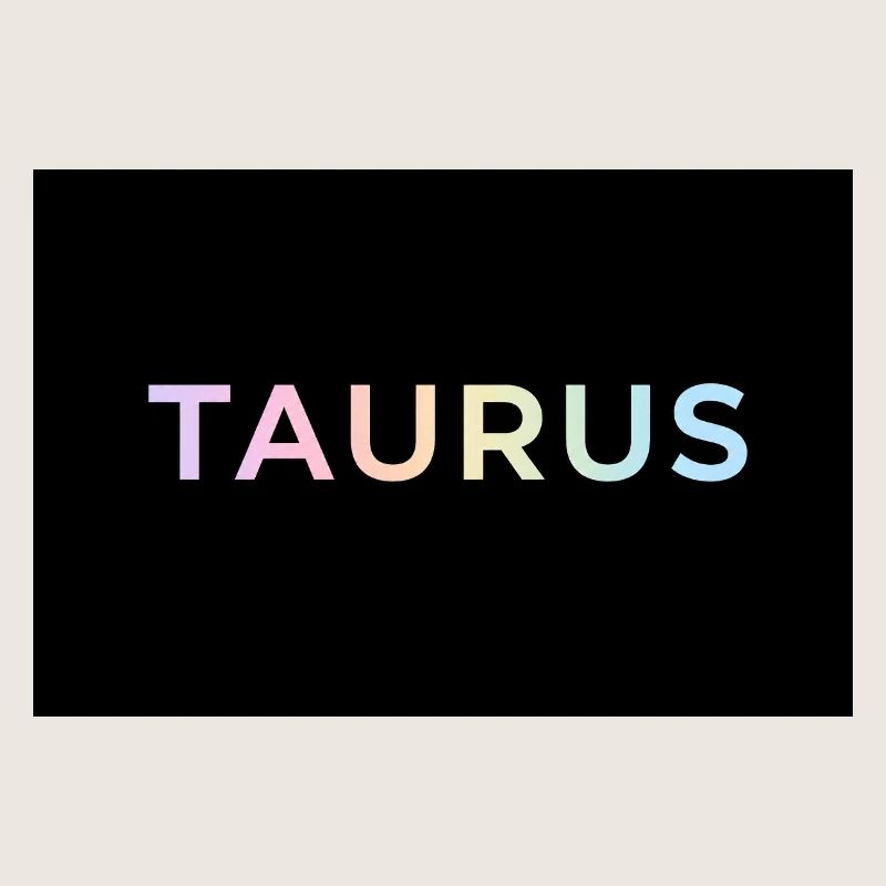 Taurus Gradient Typography