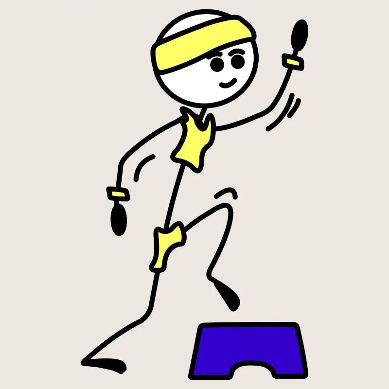Schritte oder Aerobic Mädchen Trainingsübung