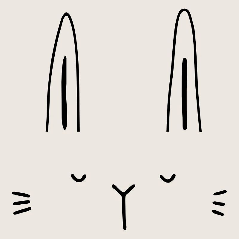 Hase Hasengesicht Gesicht Geschenkidee