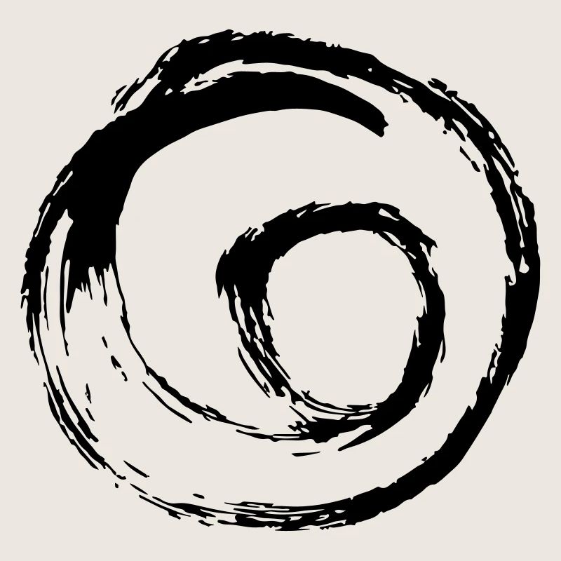 Spirale tourbillon point de cercle tourbillon dessiné à la main