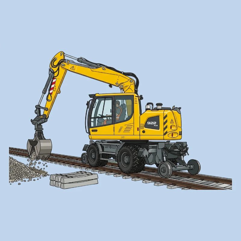 Zweiwegebagger Bagger Gleisbau