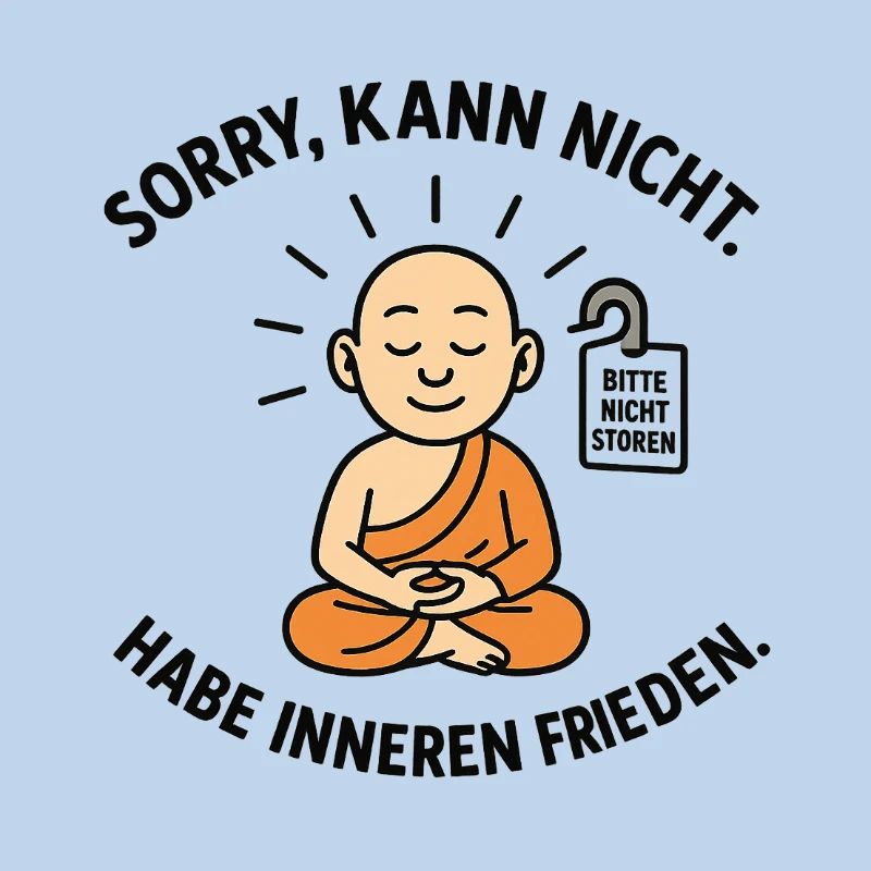 Innerer Frieden Mönch Spruch