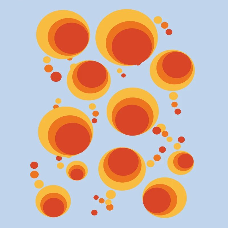 50 ' s 60 ' s Polka Dot Circle Style Pattern