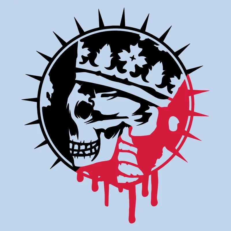 Crâne de mort avec la couronne Graffiti Patch
