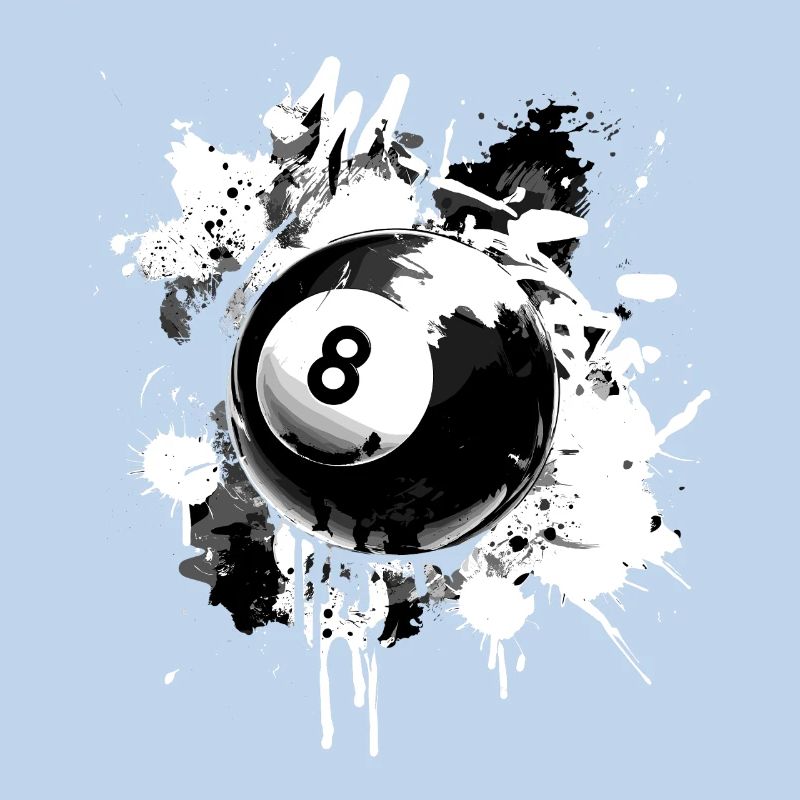 Conception créative de billard à 8 boules