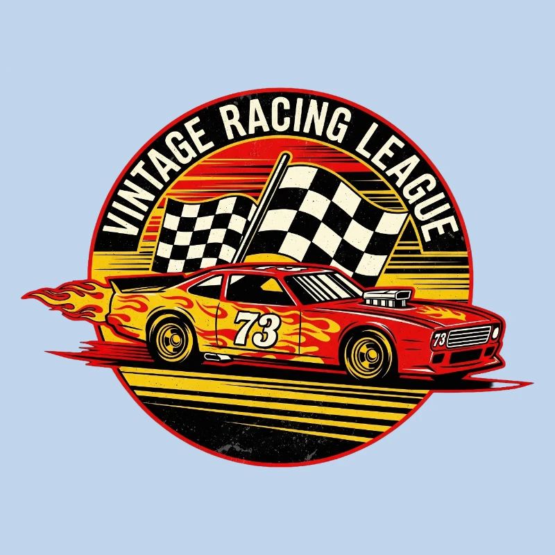 Conception de drapeaux de course vintage