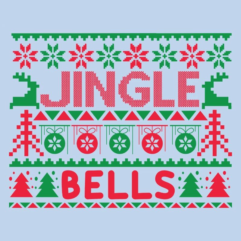Hässlicher Pullover – Jingle Bells Strickmuster