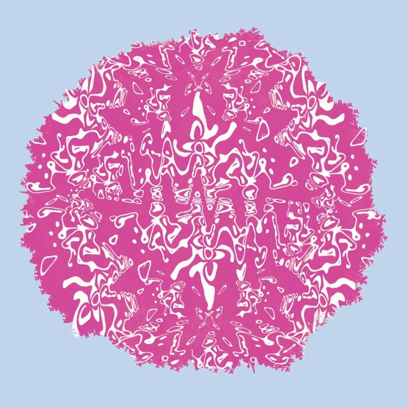 Circle Rose Pink Pattern