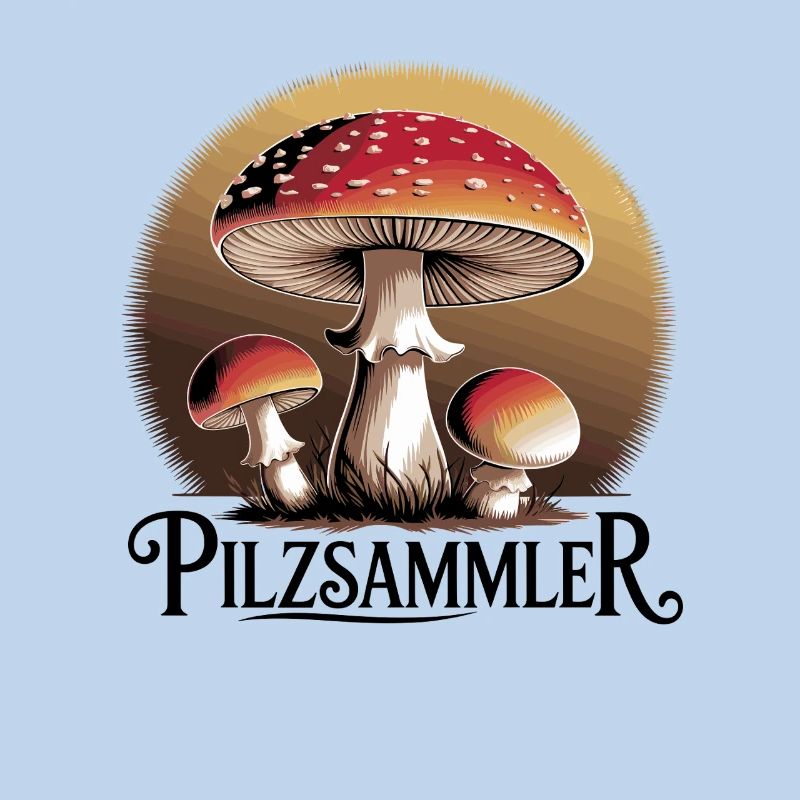 Mystical toadstools in the moonlight