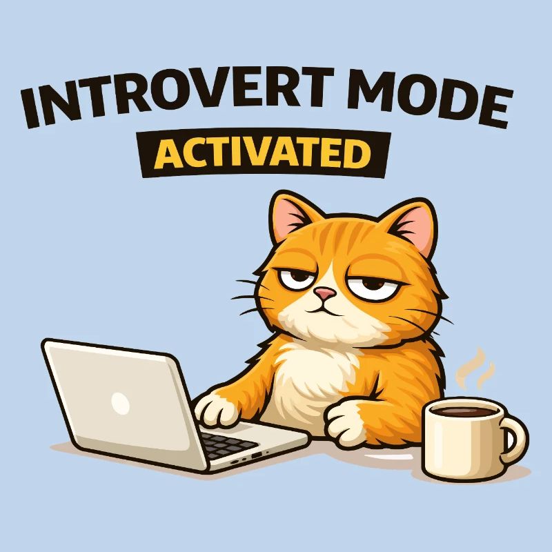 Chat activé en mode introverti