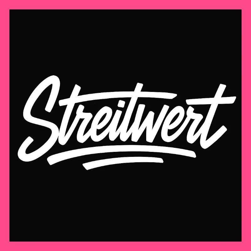 Logo Contested Script Noir