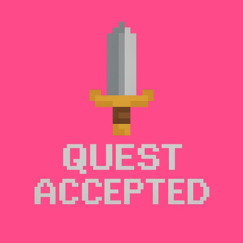 Quest Accepted Pixel Sword