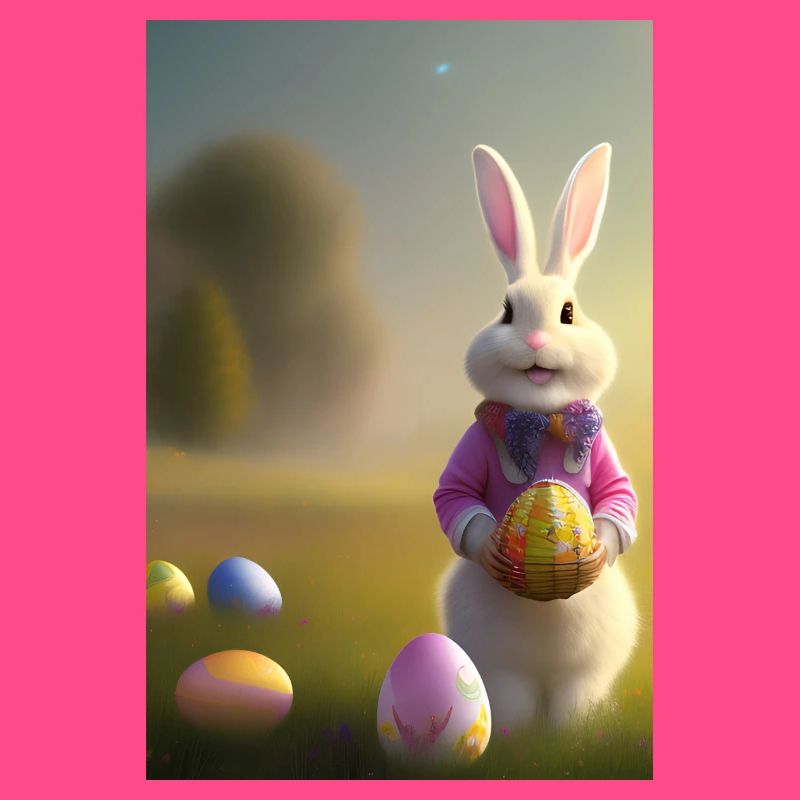 Easter Bunny with Easter Eggs