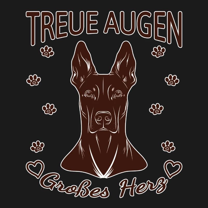 Dobermann Design – Herz & Treue Rust