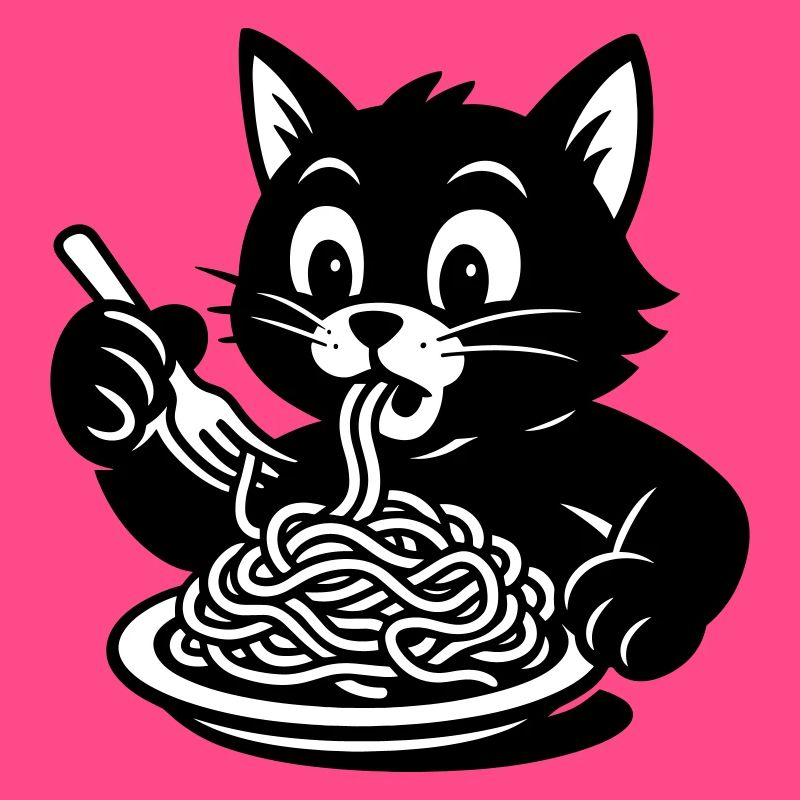 Cat Eats Spaghetti Meme